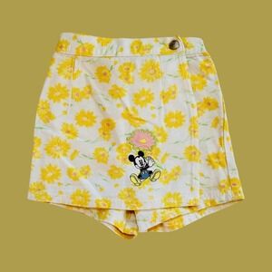 Vintage Mickey and Co Mickey Mouse Floral Skort, Size 5